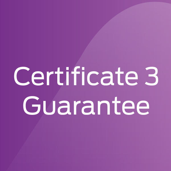 Certificate 3 Guarantee